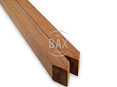 Hardhouten paal met punt 65x65mm