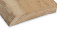 Eiken wandplank met boomstamvorm