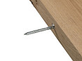 Eiken wandplank met boomstamvorm