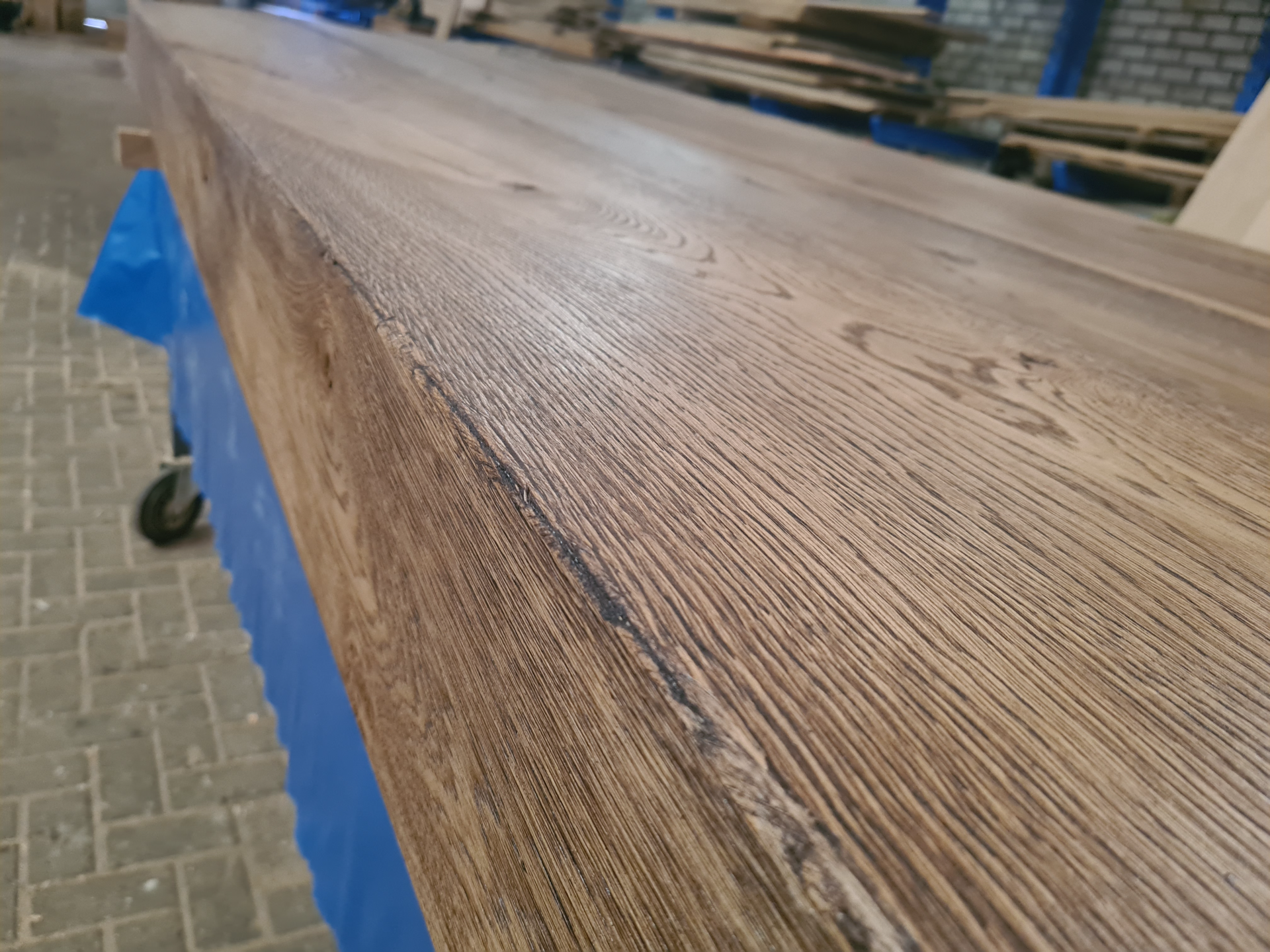 houten koof close up