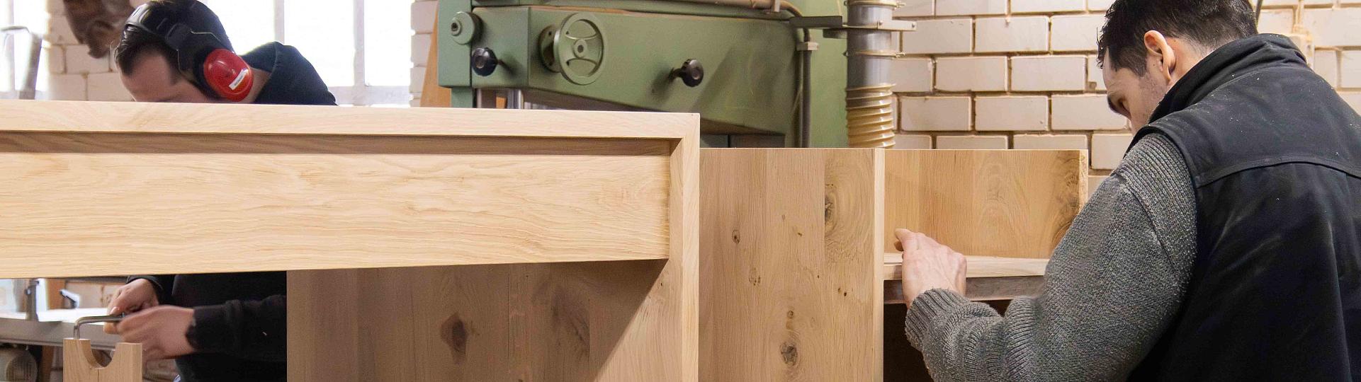 Houten bureaublad op maat