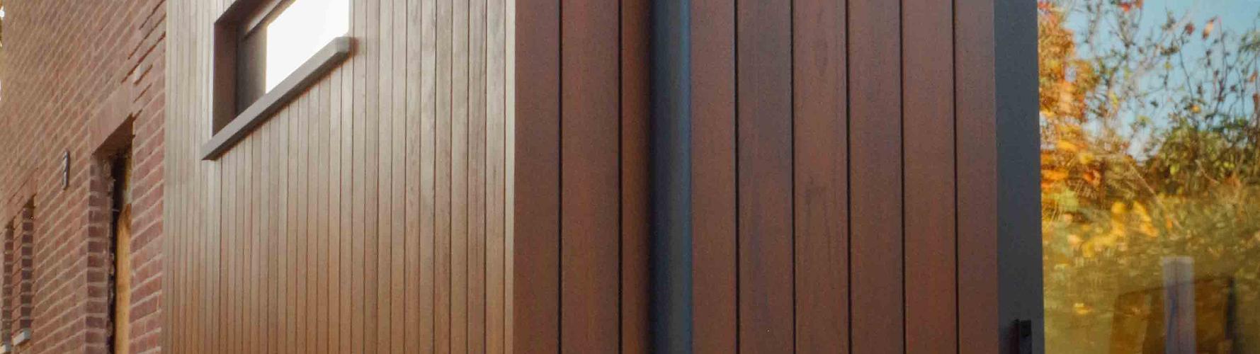 Houten gevelbekleding
