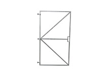 Poortframe 100x180cm