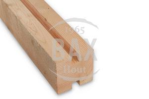 Sleufpaal Midden 150x150mm - Douglas Palen