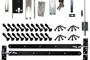 Beslagset zwart DUBBEL