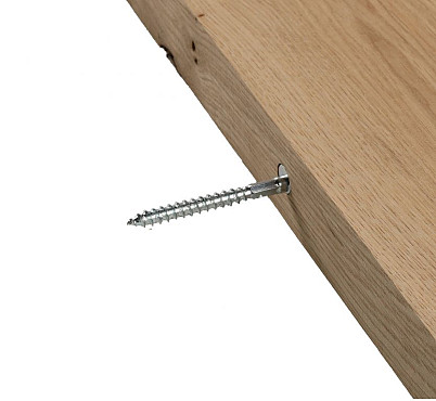 Eiken wandplank met boomstamvorm