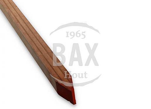Hardhouten paal 70x70mm