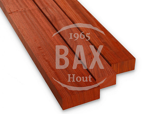 Padouk hout geschaafd 55mm dik