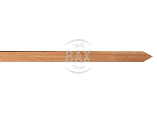 Hardhouten paal met punt 65x65mm