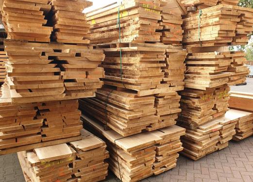 Eiken schorsdelen 35cm breed