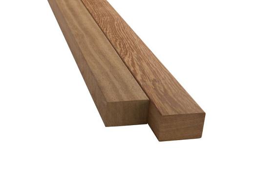 Hardhouten paal 65x65mm