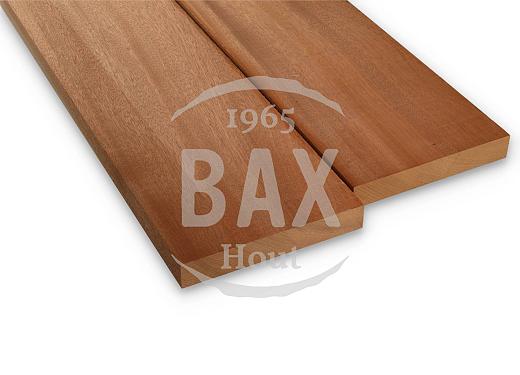 Mahonie plank 26cm breed, 4cm dik