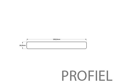 Douglas plank geschaafd 18x160mm