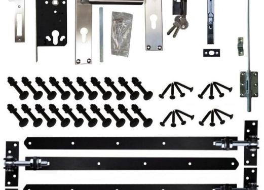 Beslagset zwart DUBBEL
