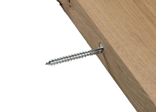 Eiken wandplank recht model