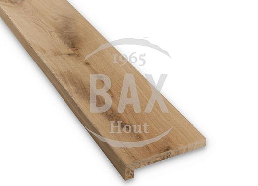 Eiken vensterbank; overzetmodel, 20cm breed