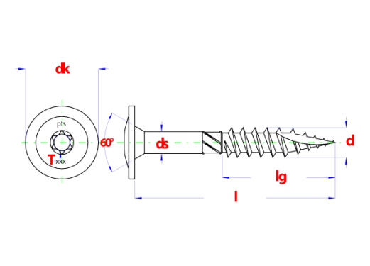 Flenskopschroef 8x200mm